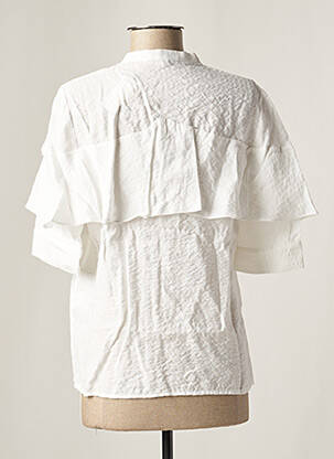 Chemisier manches courtes manches courtes blanc DAY OFF femme