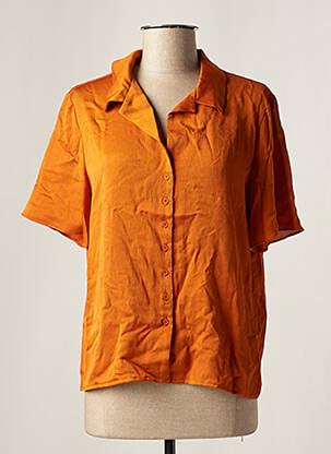 Chemisier coupe droite manches courtes orange DAY OFF femme