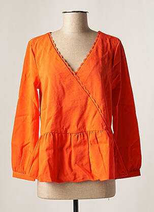 Blouse manches longues manches longues orange VILA femme