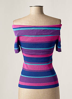 Top stretch manches courtes violet DAY OFF femme