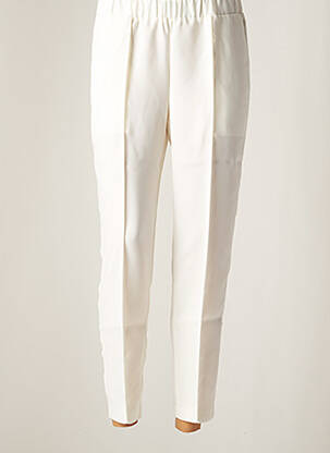 Pantalon slim taille élastique taille normale blanc DAY OFF femme