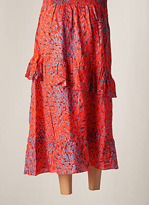 Jupe longue taille haute rouge DAY OFF femme