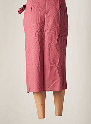 Jupe mi-longue coupe droite rose DAY OFF femme