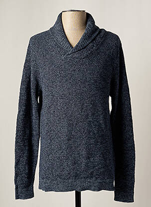 Pull col v manches longues bleu SELECTED homme