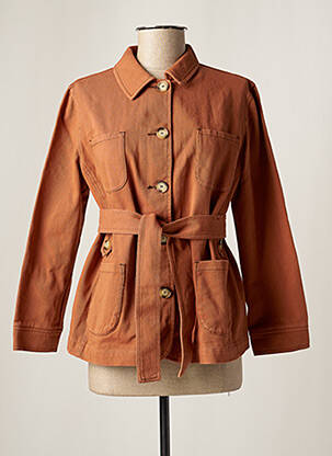 Veste casual coupe droite marron DAY OFF femme