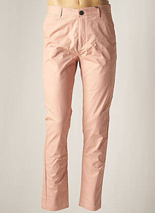 Pantalon slim tissage popeline rose SUIT homme