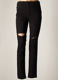 Jeans coupe slim slim taille haute noir ALEXANDER WANG femme