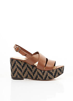 Sandales/nu pieds talon de 7 à 9cm marron TILA MARCH femme