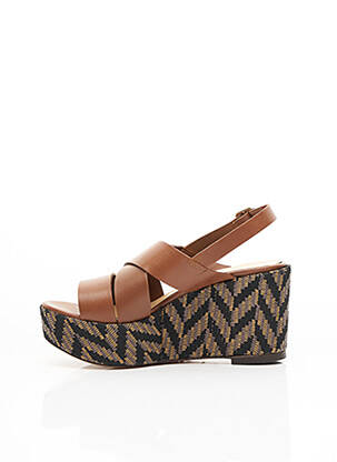 Sandales/nu pieds talon de 7 à 9cm marron TILA MARCH femme