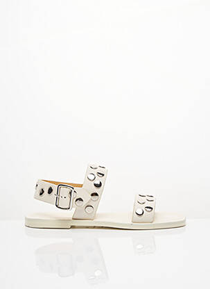 Sandales/nu pieds talon plat jusqu'à 3cm blanc JIL SANDER femme