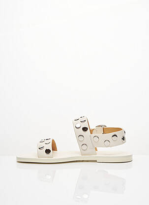 Sandales/nu pieds talon plat jusqu'à 3cm blanc JIL SANDER femme