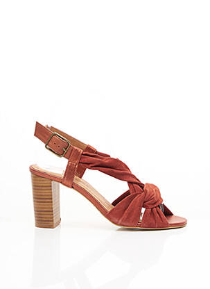 Sandales/nu pieds talon bottier talon de 7 à 9cm rouge SESSUN femme