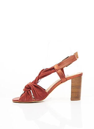 Sandales/nu pieds talon bottier talon de 7 à 9cm rouge SESSUN femme