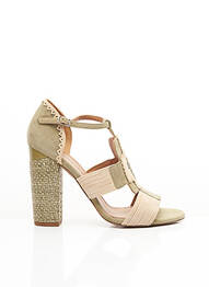 Espadrilles bout rond talon haut de 10cm et plus vert PURA LOPEZ femme