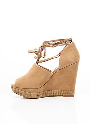 Sandales/nu pieds talon de 7 à 9cm beige MICHAEL KORS femme