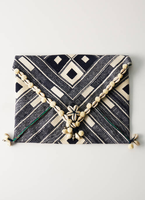 Pochette doublure textile bleu STAR MELA femme