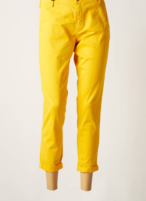 Pantalon 7/8 jaune TEDDY SMITH pour femme