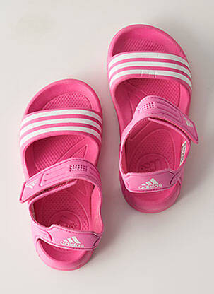 Sandales/Nu pieds rose ADIDAS pour fille