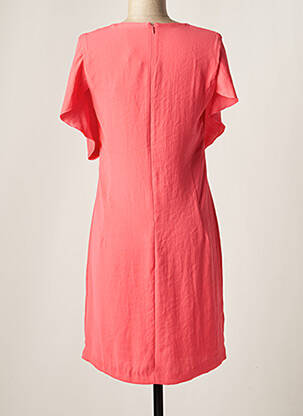 Robe courte coupe fluide manches courtes rose ONE STEP femme