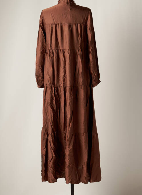 Robe longue marron LA FEE MARABOUTEE pour femme