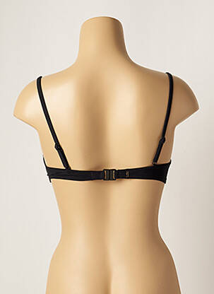 Haut de maillot de bain bretelles élastiquées ajustables haut soutien-gorge balconnet noir LOU femme