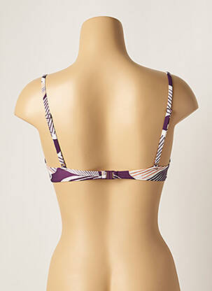 Haut de maillot de bain haut soutien-gorge moulé haut soutien-gorge moulé violet LOU femme