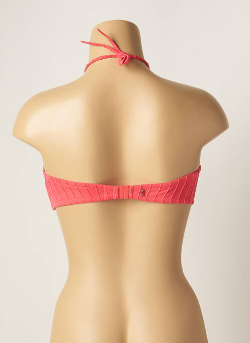 Haut de maillot de bain haut soutien-gorge moulé haut soutien-gorge moulé rose LOU femme
