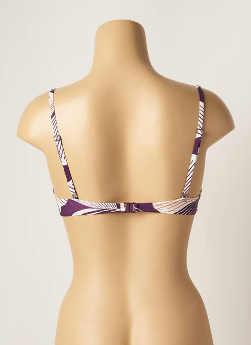 Haut de maillot de bain haut soutien-gorge moulé haut soutien-gorge moulé violet LOU femme