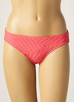 Bas de maillot de bain micro fibres culotte rose LOU femme