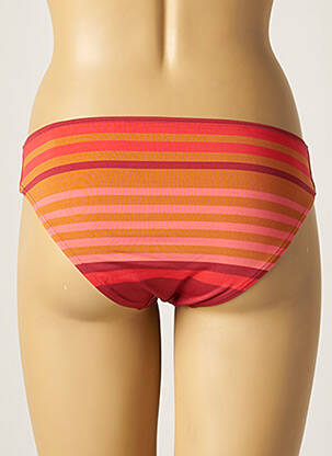Bas de maillot de bain micro fibres culotte orange LOU femme