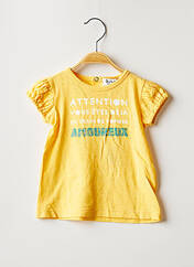 T-shirt jaune BULLE DE BB pour fille seconde vue