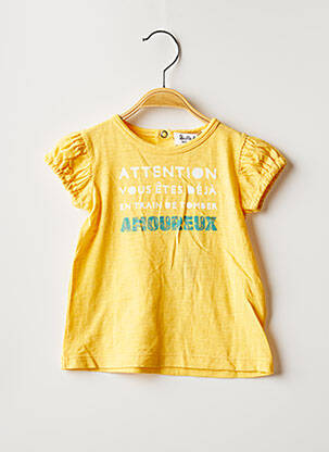 T-shirt jaune BULLE DE BB pour fille