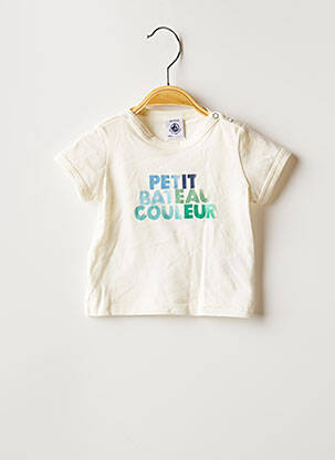 T-shirt blanc PETIT BATEAU pour garçon