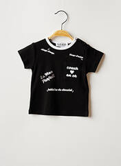 T-shirt noir BULLE DE BB pour garçon seconde vue