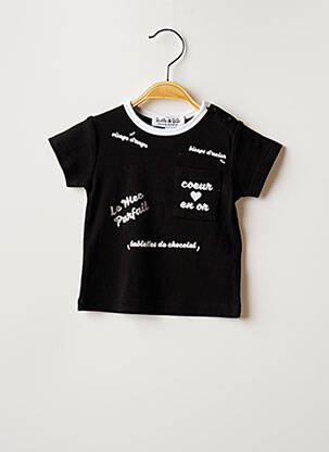 T-shirt noir BULLE DE BB pour garçon
