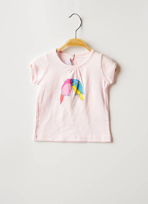T-shirt rose PETIT BATEAU pour fille