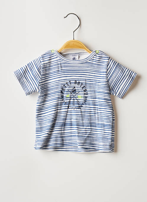 T-shirt bleu PETIT BATEAU pour garçon
