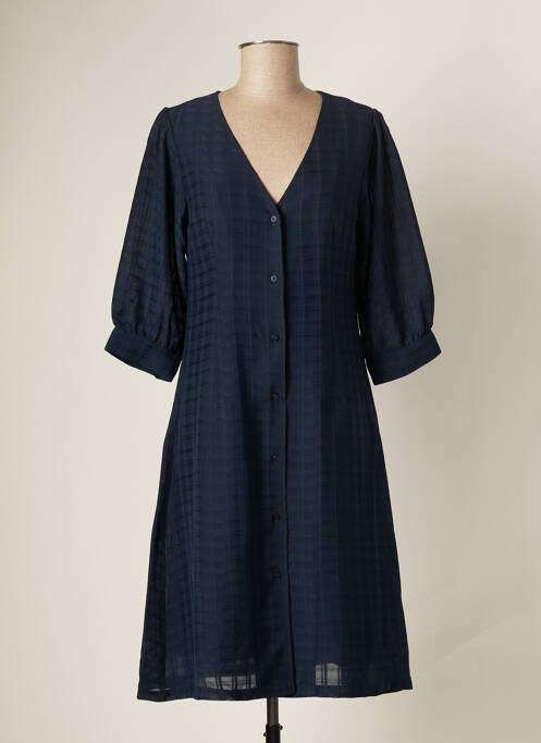 Robe mi-longue bleu ICHI pour femme