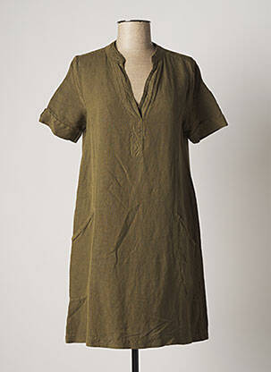 Robe courte vert PAKO LITTO pour femme