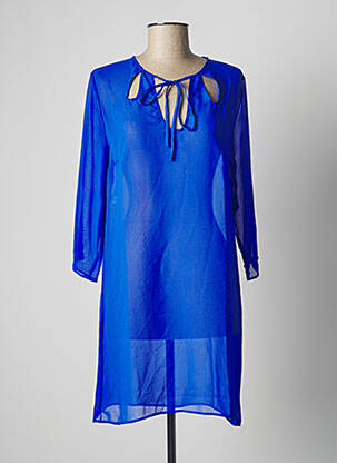 Robe de plage fermeture liens à nouer bleu SIMONE PERELE femme