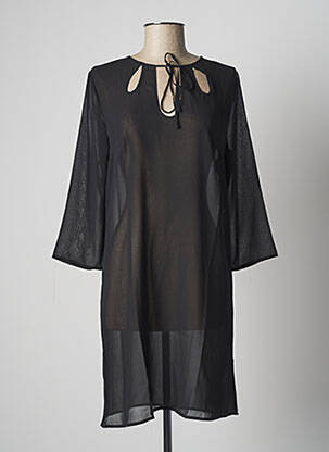 Robe de plage fermeture liens à nouer noir SIMONE PERELE femme
