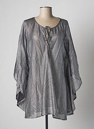 Robe de plage fermeture liens à nouer gris VANITY FAIR femme