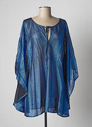 Robe de plage fermeture liens à nouer bleu VANITY FAIR femme