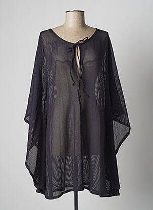 Robe de plage fermeture liens à nouer noir VANITY FAIR femme