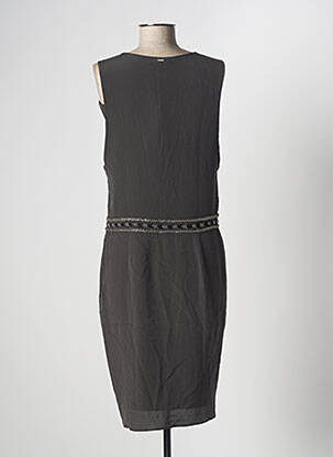 Robe mi-longue sans manche sans manche gris IKKS femme