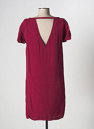 Robe courte manches courtes manches courtes rose IKKS femme