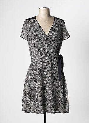 Robe courte manches courtes manches courtes gris IKKS femme