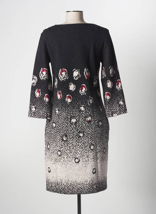 Robe mi-longue gris LA FEE MARABOUTEE pour femme