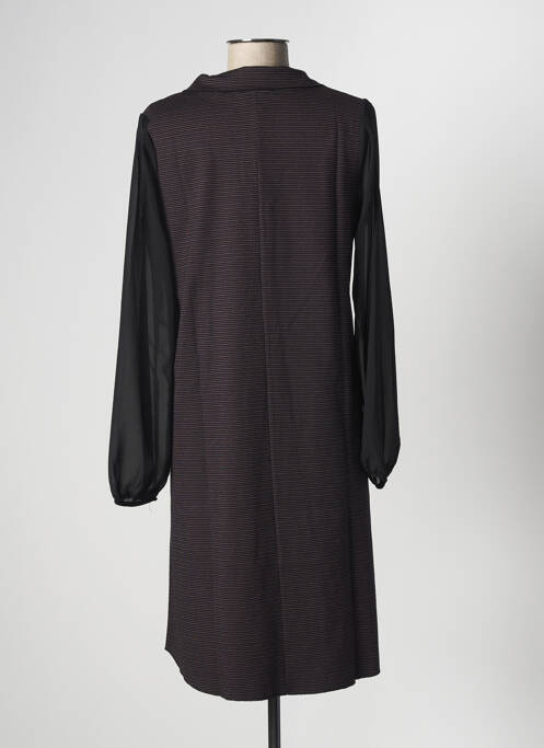 Robe mi-longue noir LA FEE MARABOUTEE pour femme