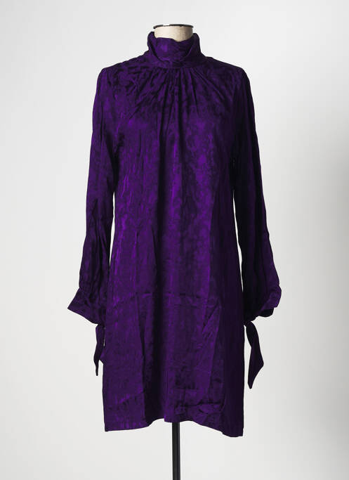 Robe mi-longue violet LA FEE MARABOUTEE pour femme